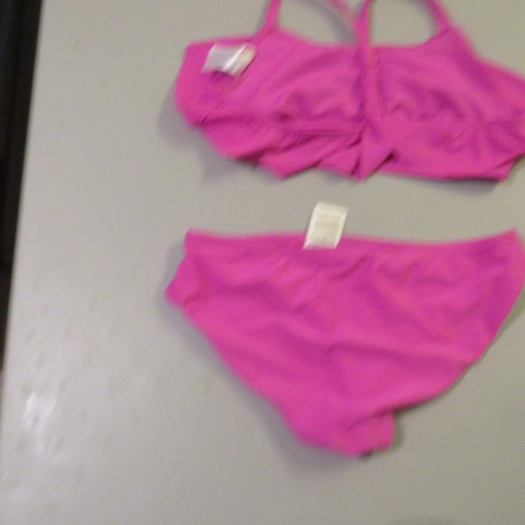 Pink 2 Pcs Old Navy Bikini Swimsuit Size XL 14 - Picture 4 of 9